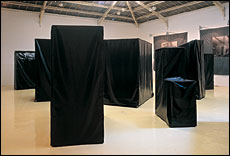 �������� ���������, iLes appareils, 1999, 8 cabinets on iron stands wtih wheels