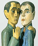 Ernst Ludwig Kirchner, �Die Freunde� (Detail), 1924